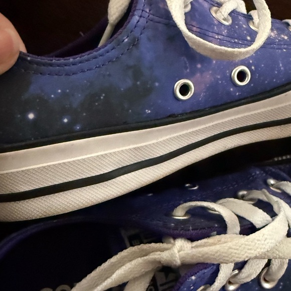 Converse Women’s Galaxy Purple Sneakers - Picture 4 of 9